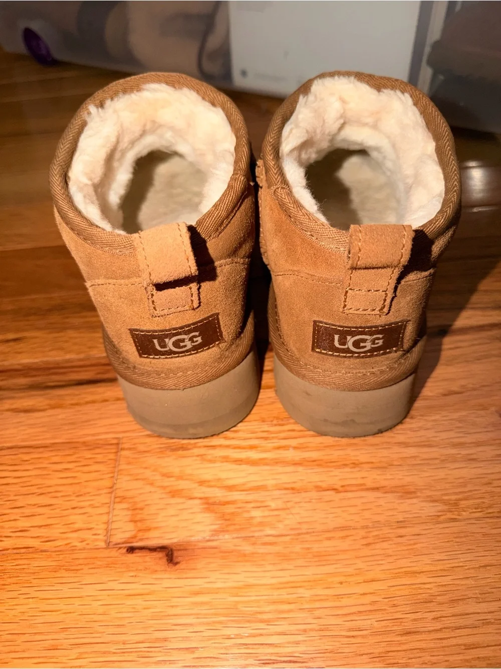 Kids Cozy ugg Shearling Slip-On platform Boots - Brown